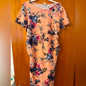 Pink Blush L/XL Maternity Mini Dress like new